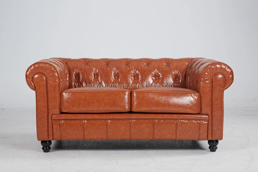 usa classic style brown synthetic leather luxury royal design couches modern sofa