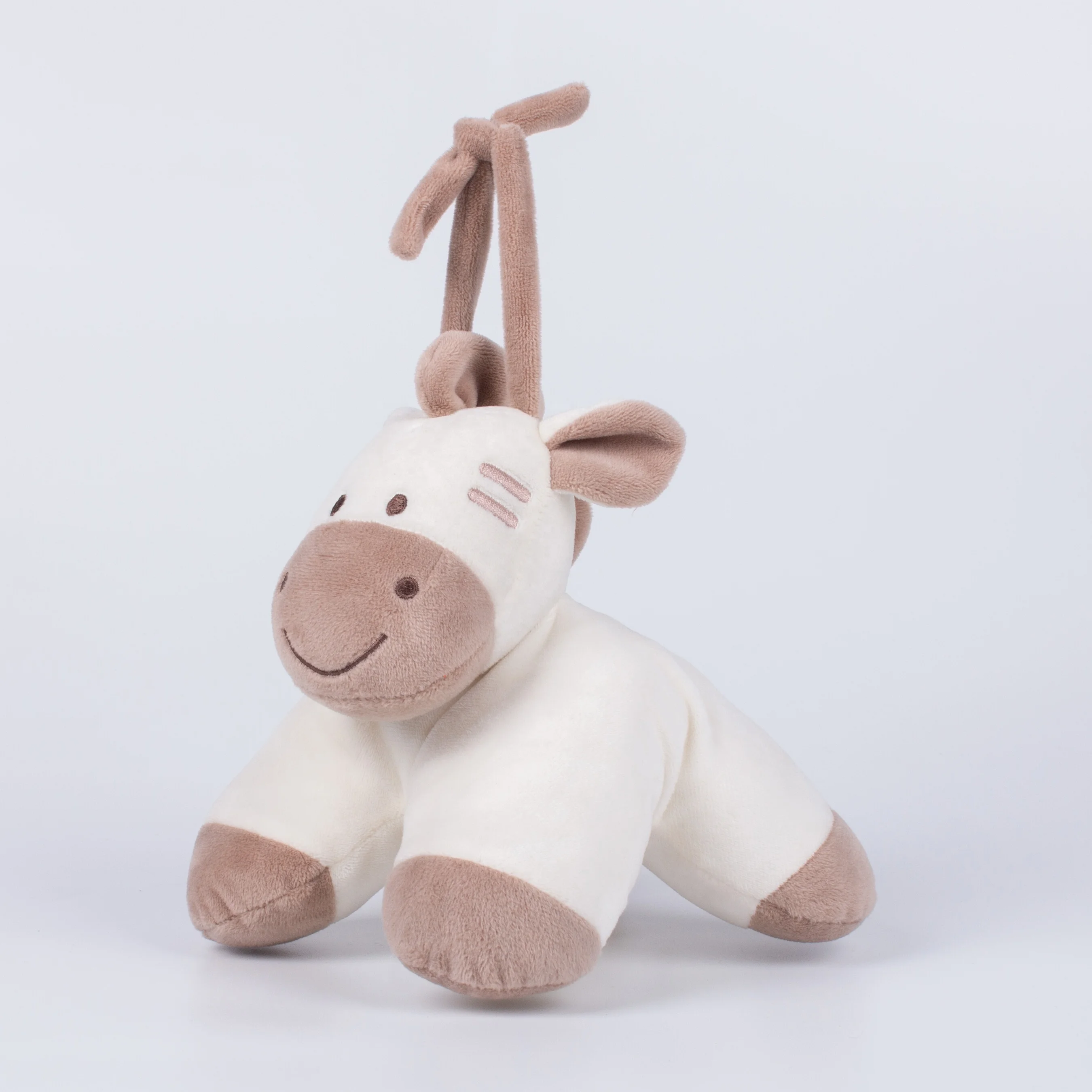 High quality musical horse plush electric stuffed kids comforter pull string
