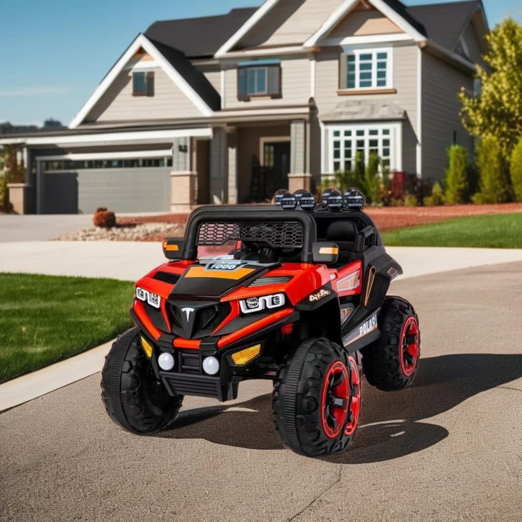 Best Selling 24V Kids Ride Electric Toy Car Mini Style with Pedal Remote Control Boys Aged 5-7 Years Wholesale Over-Sized Wheels