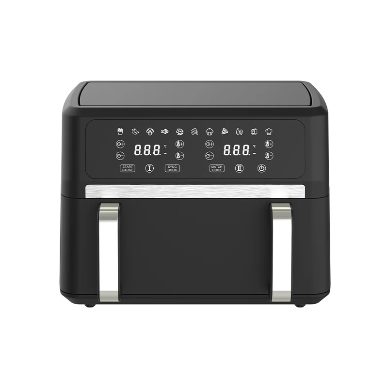 LED Display Temperature Sensor Square Basket Air Fryer Digital Multi Functional Large Capacity 9L Air Fryer For Cooking