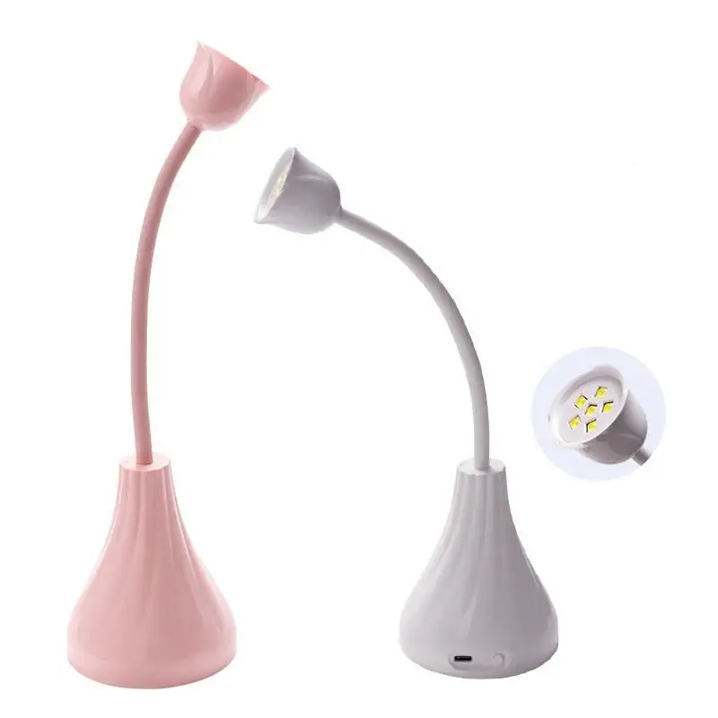 New Rose Flower Portable Rechargeable or USB UV Led Nail Lamp 18W  Phototherapy Lamp