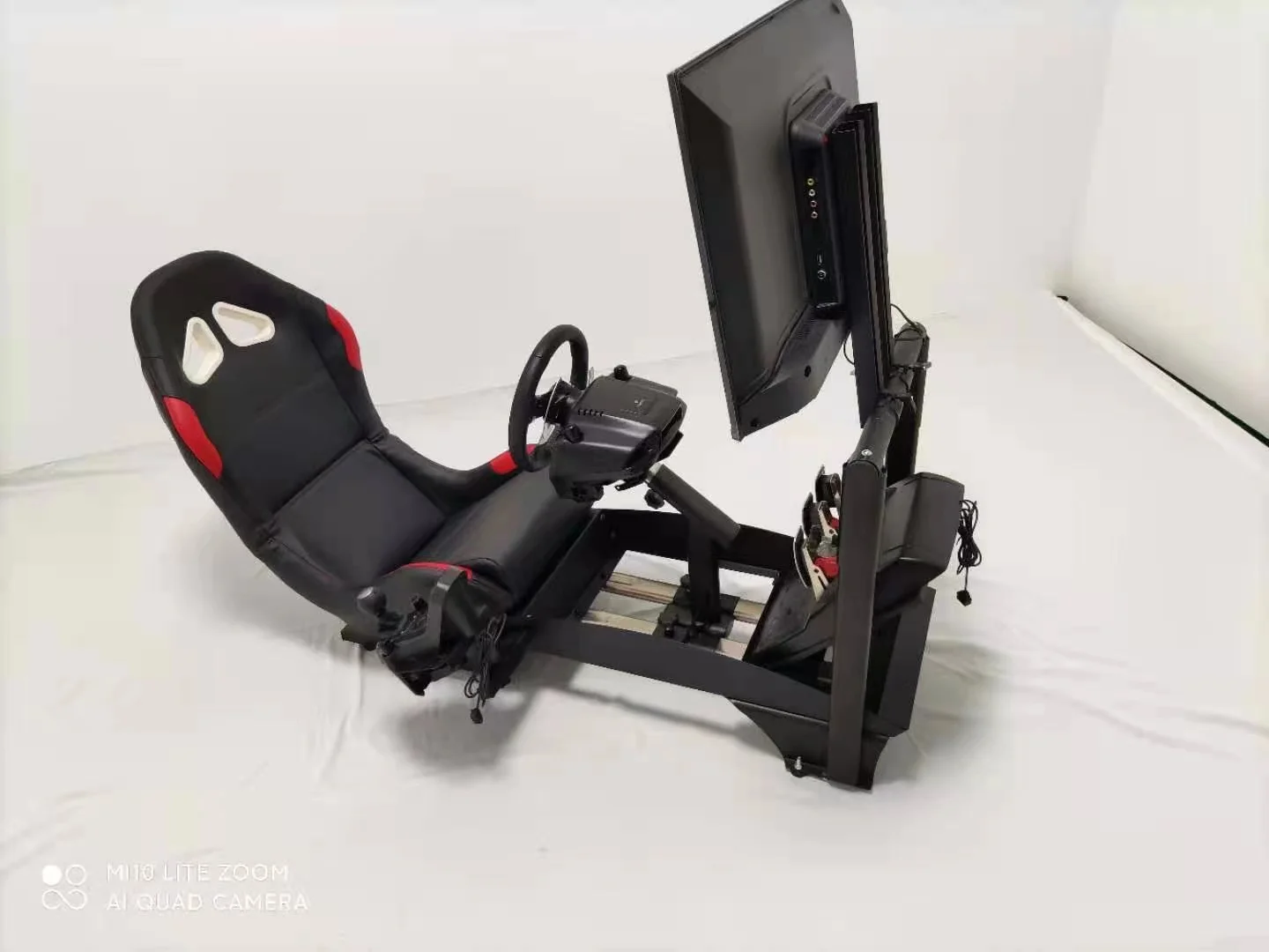 Racing Foldable Simulator Racing Cockpit with Tv Stand Add-on F1 Racing Simulator Seat