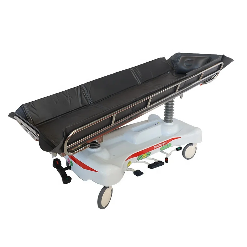 Professional Hospital Equipment Hydraulic Patient Bath Bed With ABS System and Comfortable Mattress In Factory Price