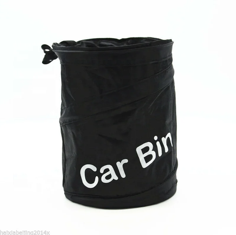 New Design Portable Eco-friendly Hanging Collapsible Foldable Trash Can Mini Car Trash Can Auto Garbage Bin with Lid for car