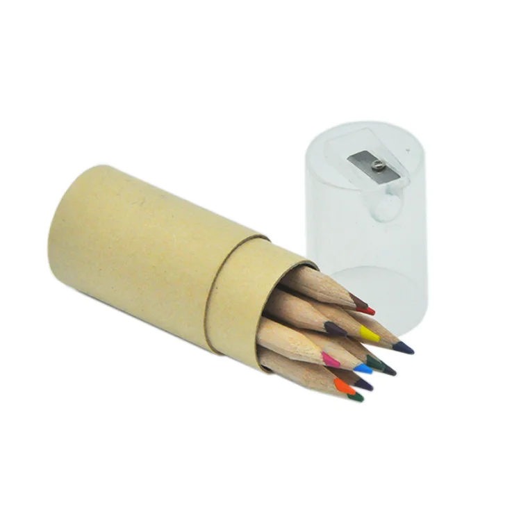 Цветные миниатюрные карандаши, школьные принадлежности, Детские разноцветные карандаши для рисования на заказ, маленькие цветные карандаши