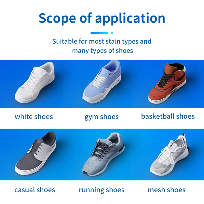 Factory Supply Custom Free Logo Liquid Cleaning Solution Wood Sneaker Brush White Sneaker Cleaner Shoe Cleaner Kit