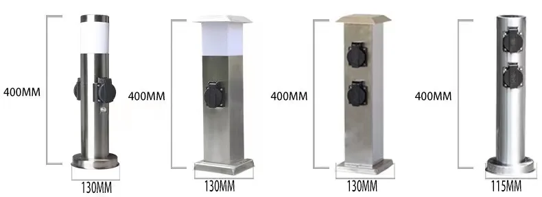 Lumind Outdoor waterproof socket wireless wiring socket rain-proof vertical open lighting power supply