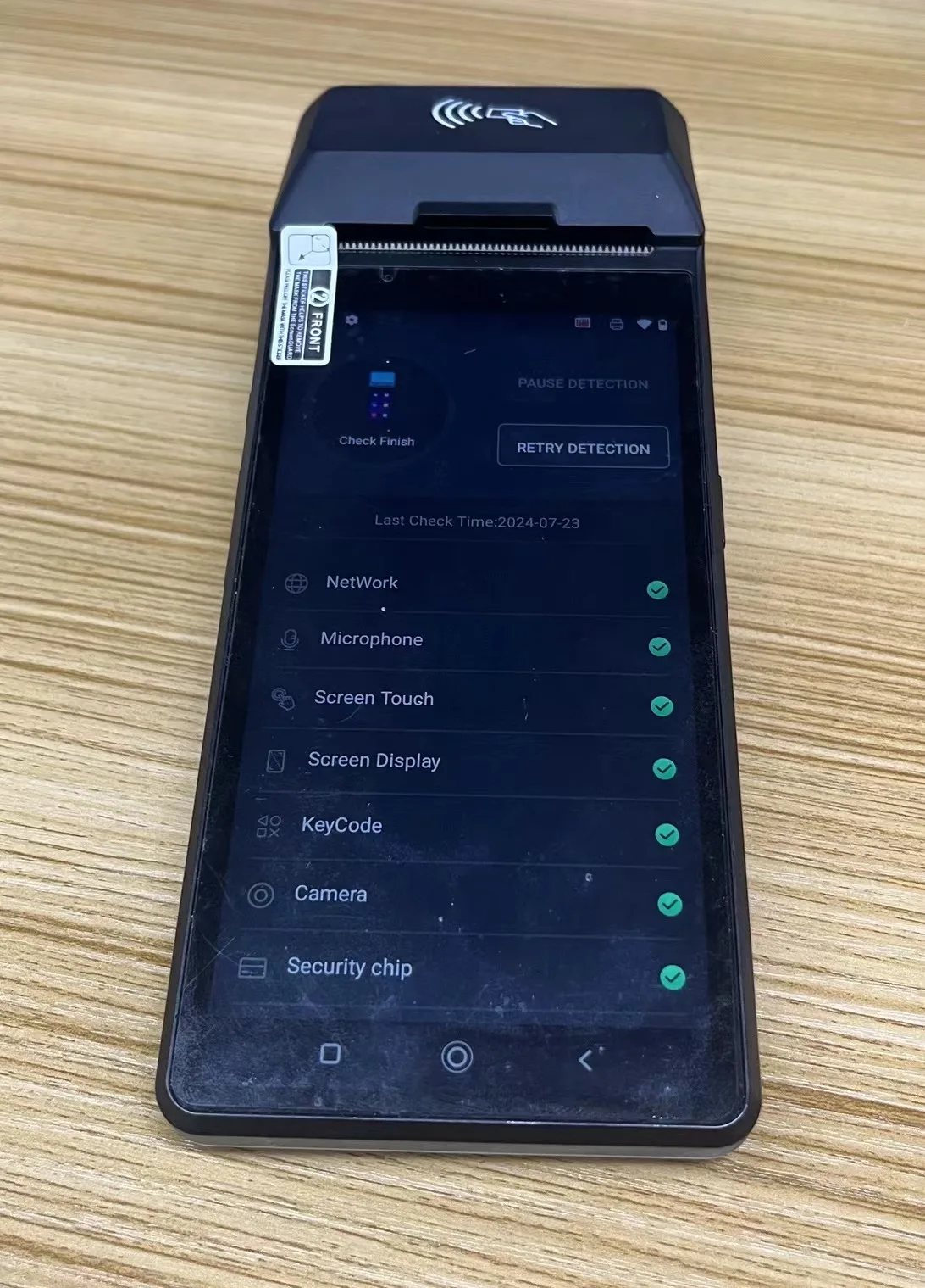 Slim and fashion handheld pos terminal with android os pos device