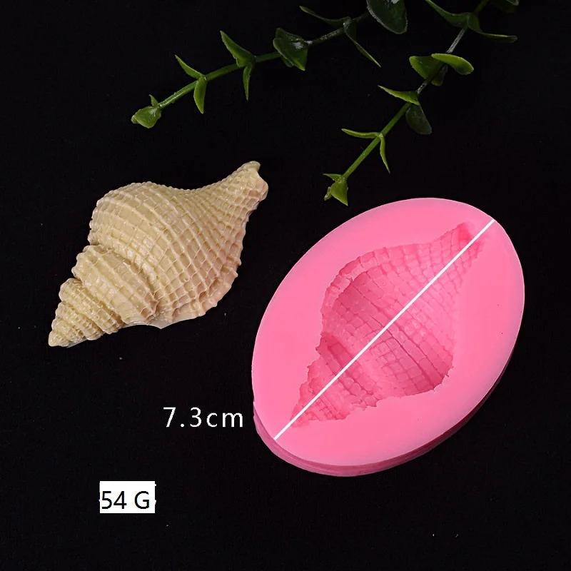 Ocean series pearl conch starfish shell sea urchin fondant molds seashell cake decoration silicone mold