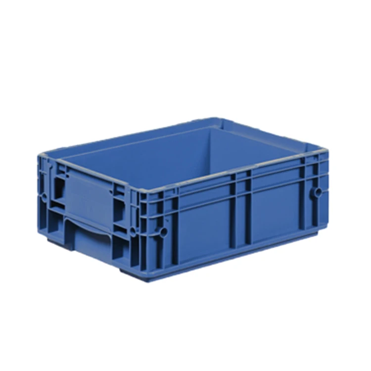 PP Plastic heavy duty folding plastic storage solid box with lid plastic collapsible crates with lid