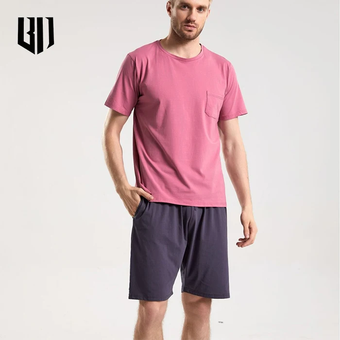 Mens Pajamas Loungewear Sets With Custom Logo Sets Loungewear Manufacturer Summer Clothes For Men
