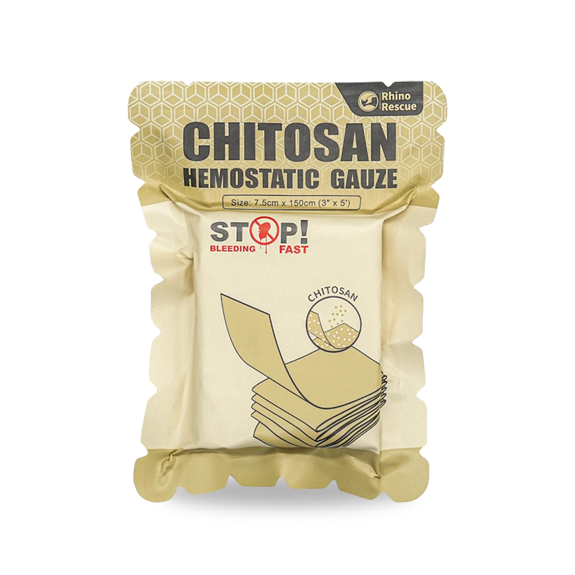 Rhino Rescue High Absorbent Carboxymethyl Trauma Hemostat Powder Chitosan Hemostatic Granules