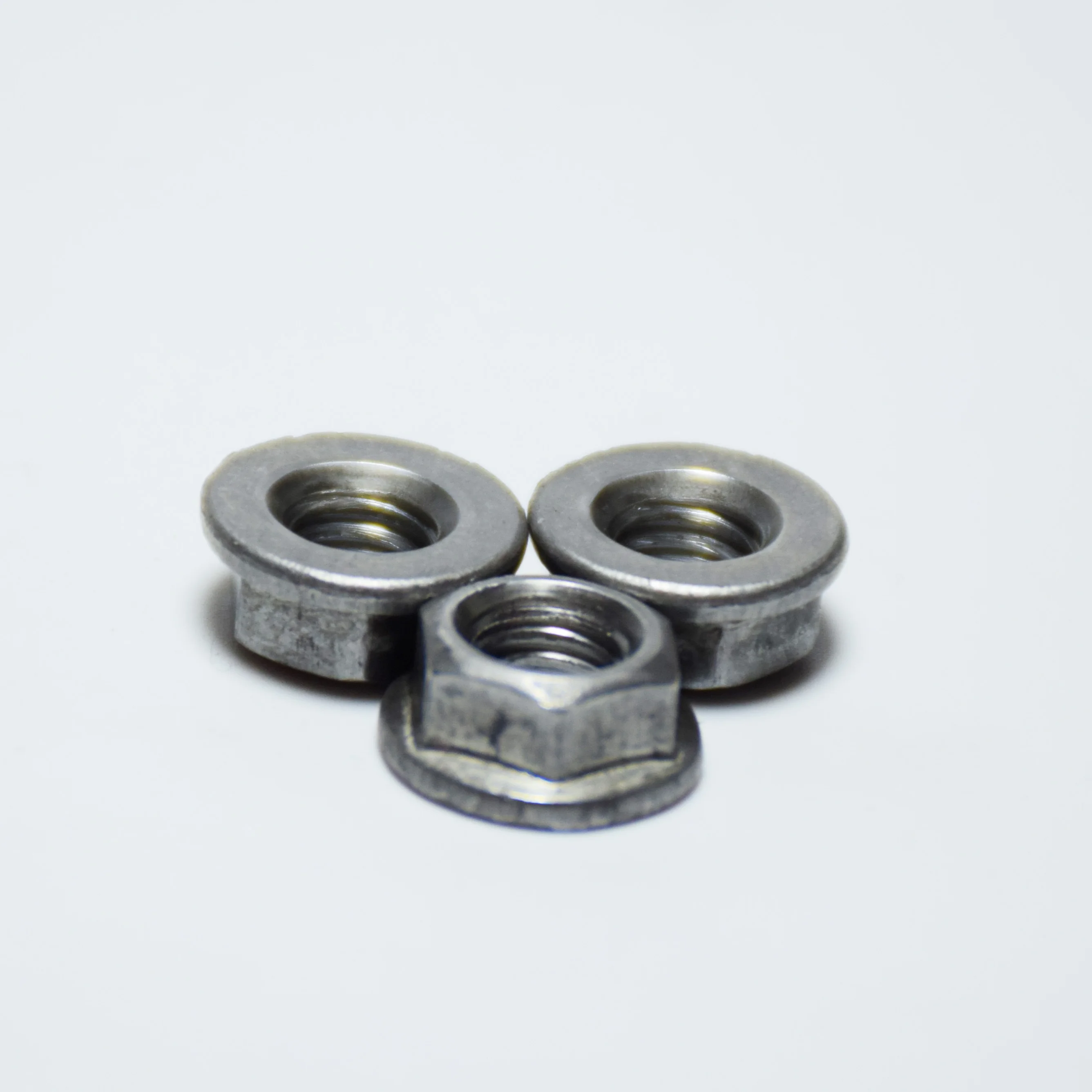 High Quality Hexagon Nuts With Flange True color Fasteners DIN6923 carbon steel