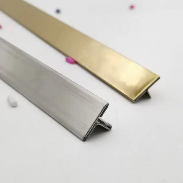 New Arrival Free Sample T Slot Shaped Stainless Steel Tile Trim