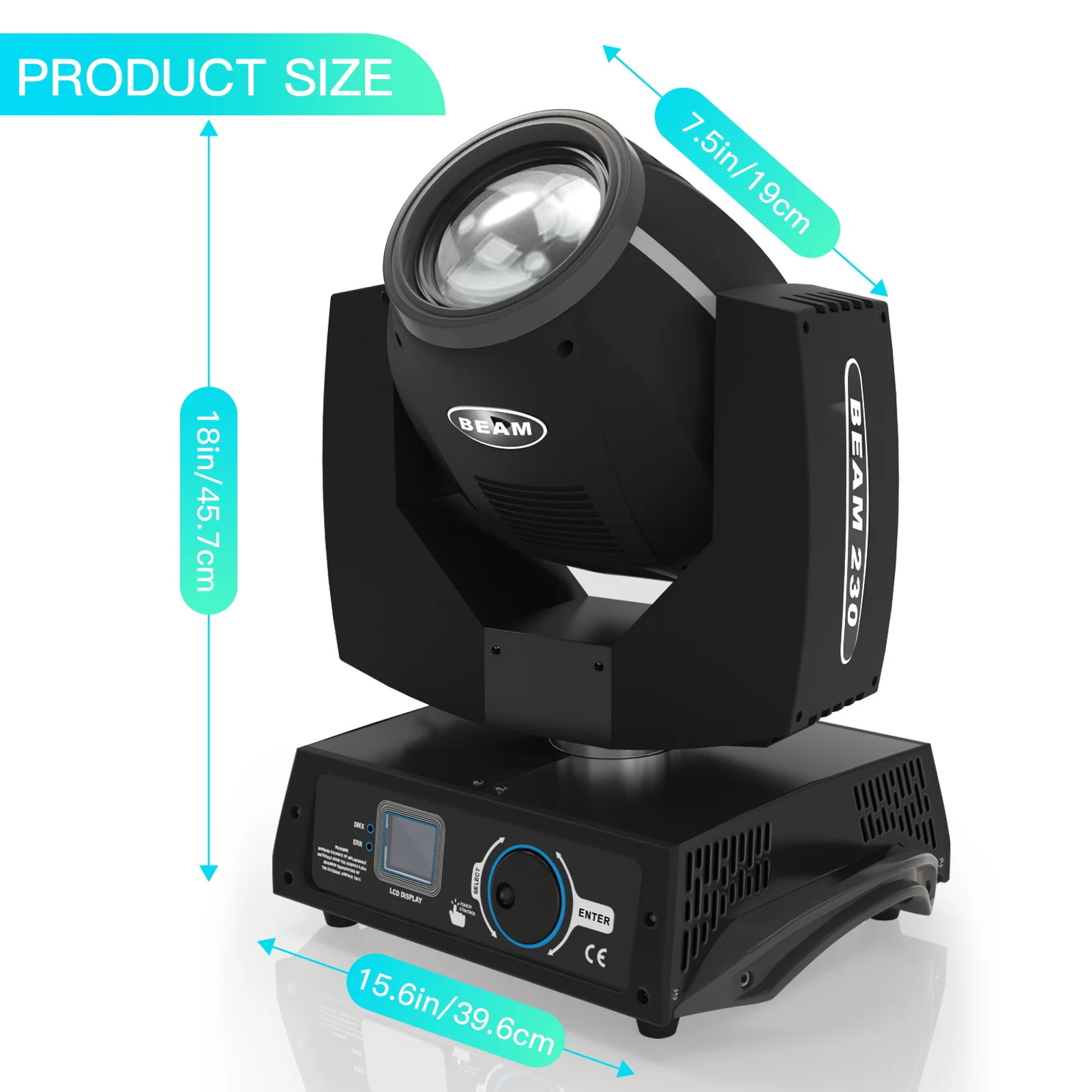 Professional Black dmx sharpy led 7r beam 230W moving head lights spot