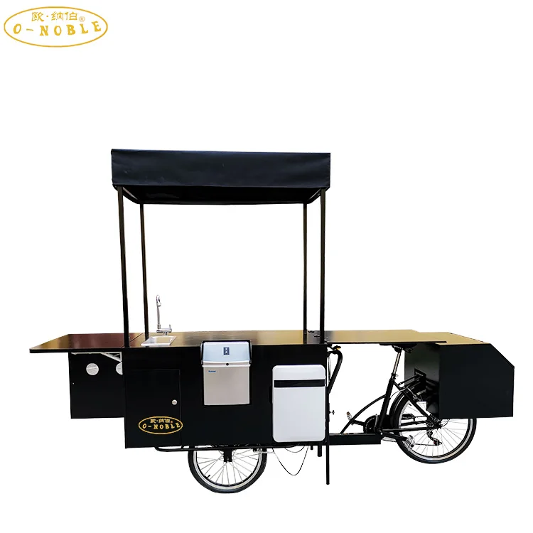 O NOBLE mobile coffee cart for sale food 3 weel bike three wheel ice cream bicycle (1600253124656)