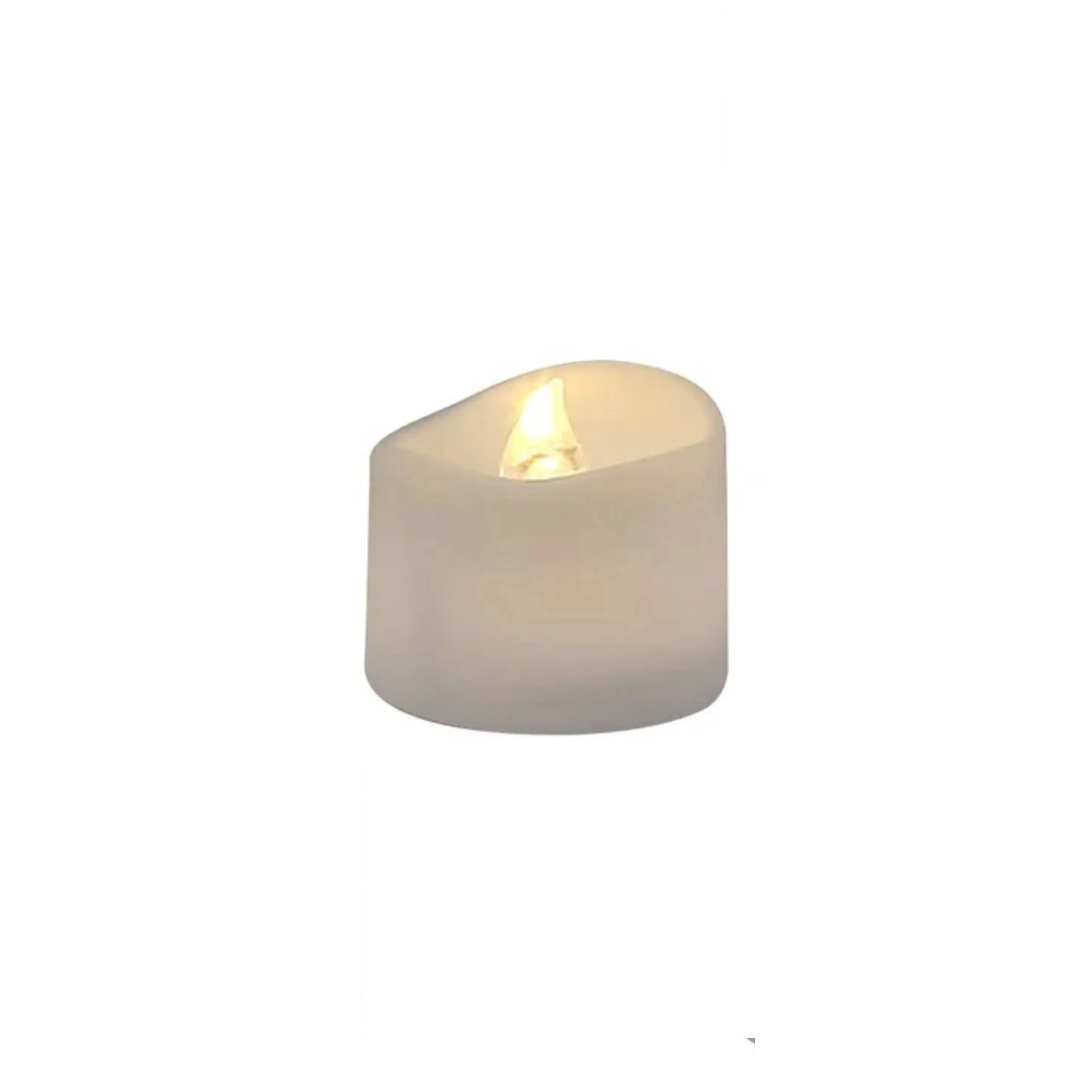 6H Timer Function LEDs, 12 Packed,Warm White Flickering Small Size LED Tealight Candles with Battery Powered
