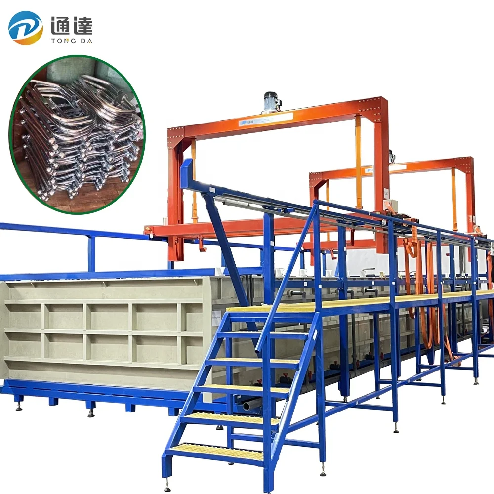  Tongda11 Factory AUTOMATIC Rack Electroplating Machine for metal Mini Plating Line