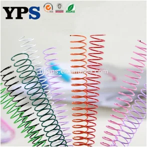 Single ring binding High quality Plastic spiral coil for book binding colorful plastic spiral binding coil