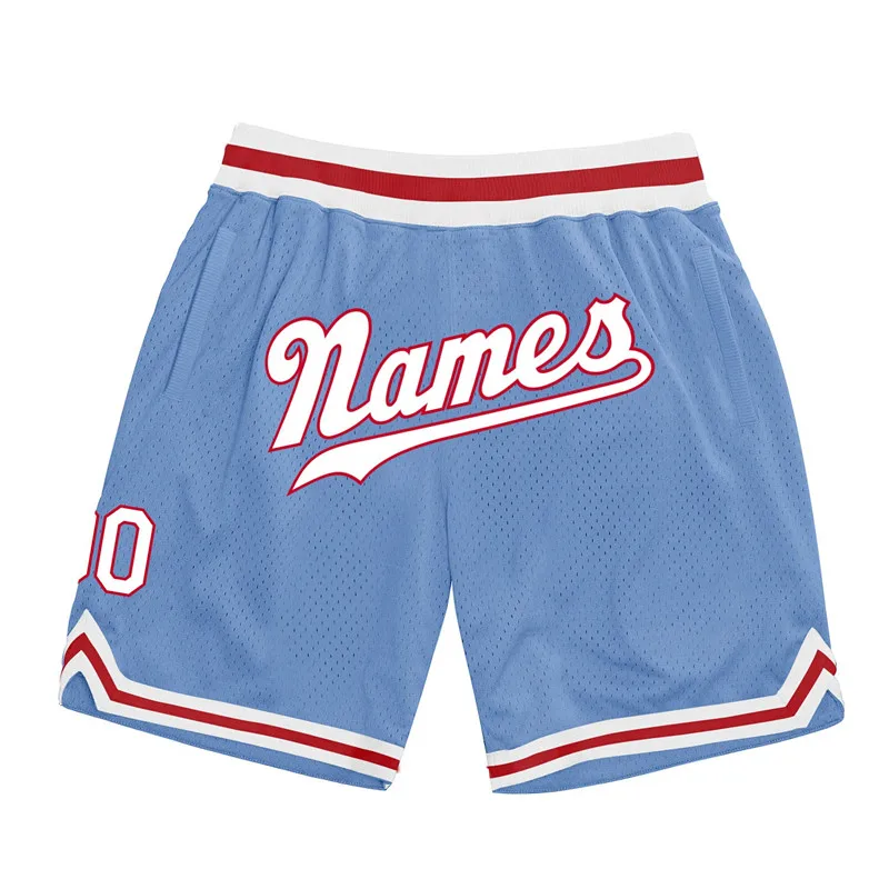 Wholesale oversize Embroidery Sublimation  Retro Stitch  Mesh Mens Custom Basketball Shorts