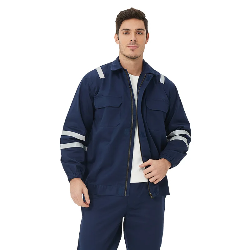 Multi Functional Soft Shell Colourful Navy Coverall Uniform fireproof work clothes for construction workwear overalls