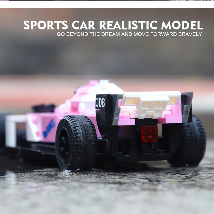 13014 MJI модель MOC пластиковая Сборка DIY F1 игрушечный автомобиль роскошный конструктор Набор кубиков детская развивающая игрушка