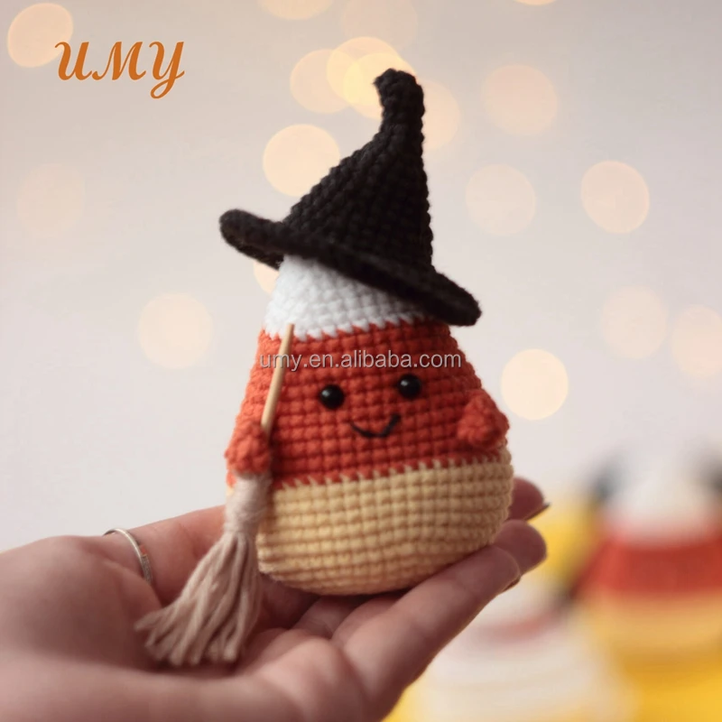 Handmade Gifts Amigurumis Crochet Food Halloween Crochet Toy Fake Halloween Candy Corn