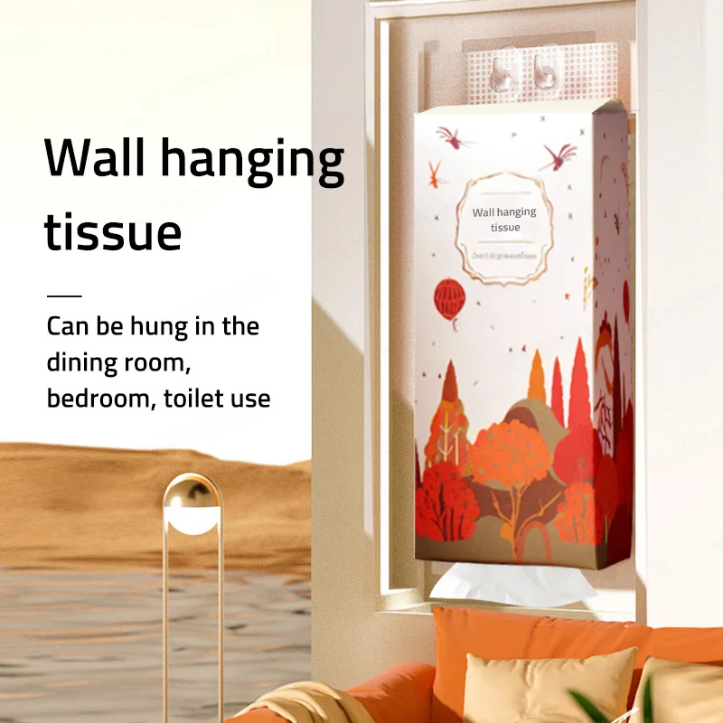 Best Price Facial Tissue 500 Sheets Pocket Facial Tissue 4 Ply Toilet Paper Hanging Bag Wall Hanging Tissue