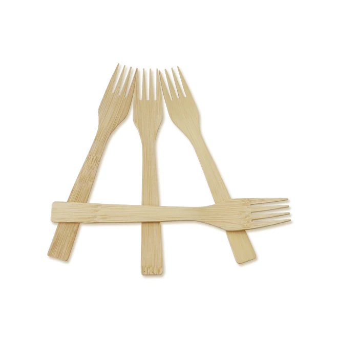 
Hot selling 2020 manufacture eco-friendly Disposable Bamboo Cutlery Set With Fork Spoon Knife 170mm 