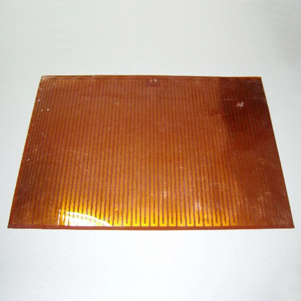 110v 220v 300mm flexible polyimide heating film for aluminum plate