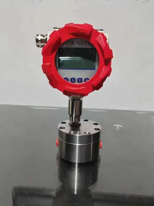 30ml/h Low Flow Meter for Hydraulic Oil Flowmeter Micro Oval Gear Flow Meters