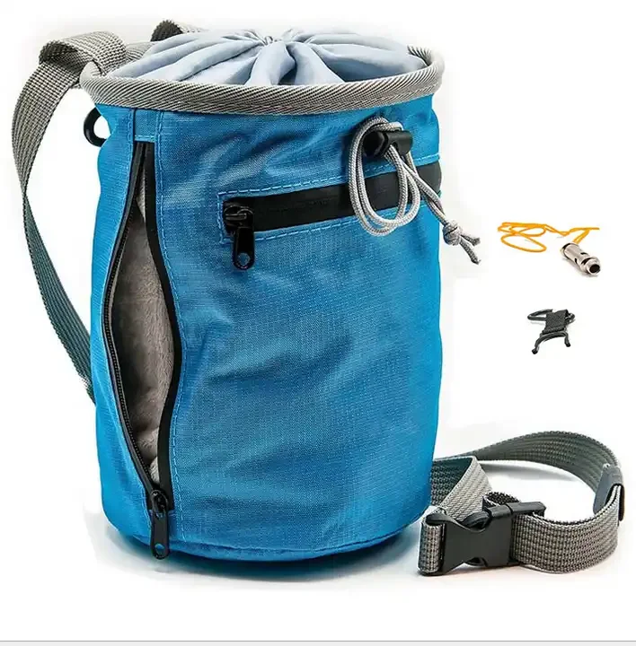 Climbing Non-slip Dry Hand Magnesium Powder Bag Waist Bag  Gym Chalk Bag for Rock Climbing