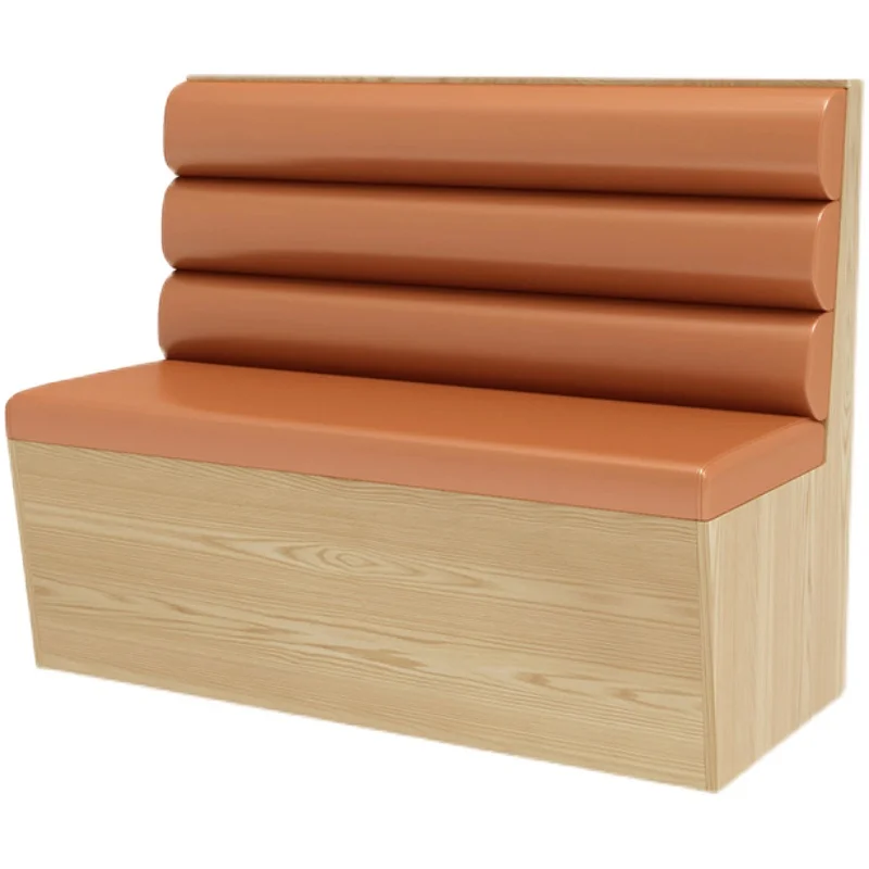 Dining Tables And Chairs Restaurant Sofa Sets Commercial Canteen Furniture Modern Restaurant Fast Food Wood Booth Seating