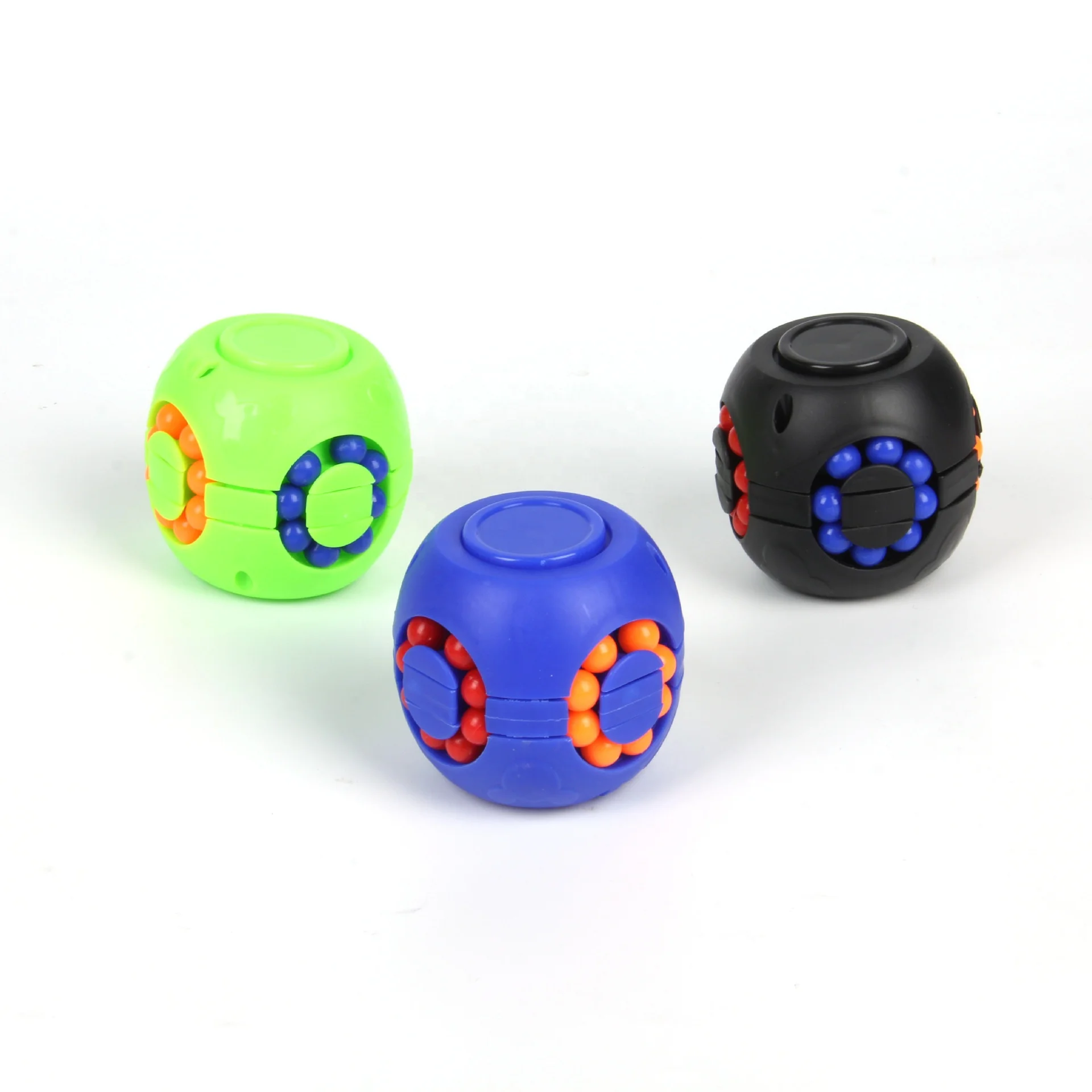 2023 wholesale Stress Reliever Beans Educational Hamburger 3D Rotating Puzzle Toy Portable Anti Stress Fidget Toys