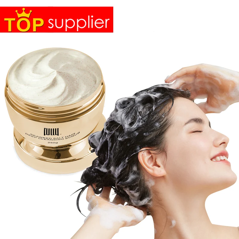 Factory ODM OEM High Quality Home Use Herbal Seaweed Salt Hair Deep Cleansing Shampoo