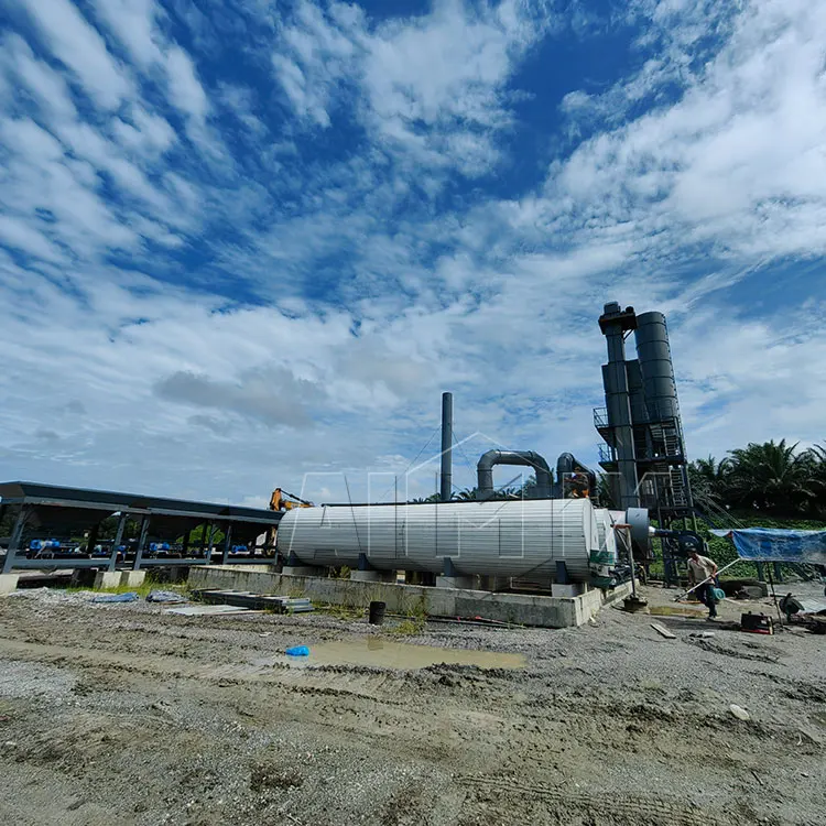 60 - 120tph Hot Mix Asphalt Batch Mixing Plant With Dryer Control Panel Parts Price