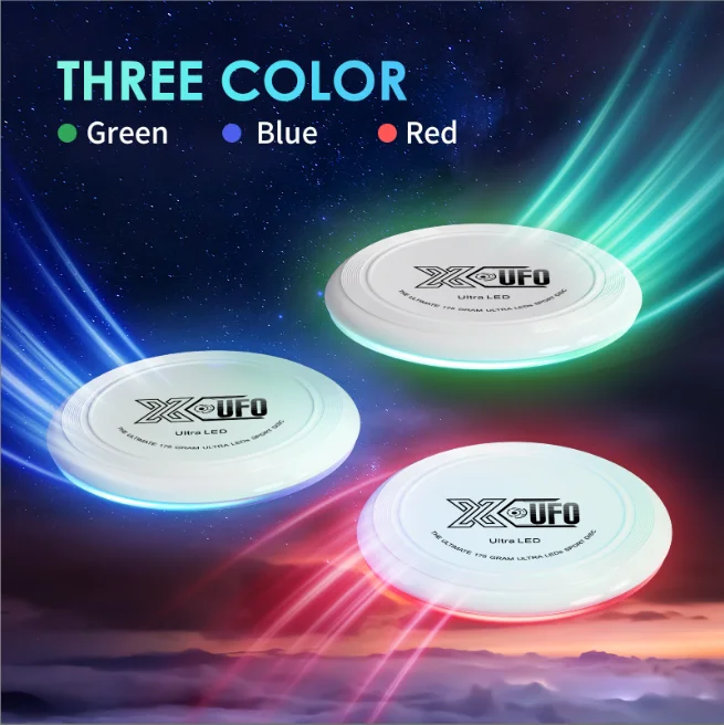 LED Ultimate Frisbeed Glowing Flying Disc Toy X-UFO 175g Frisbeed For Outdoor Sport Flying Disc