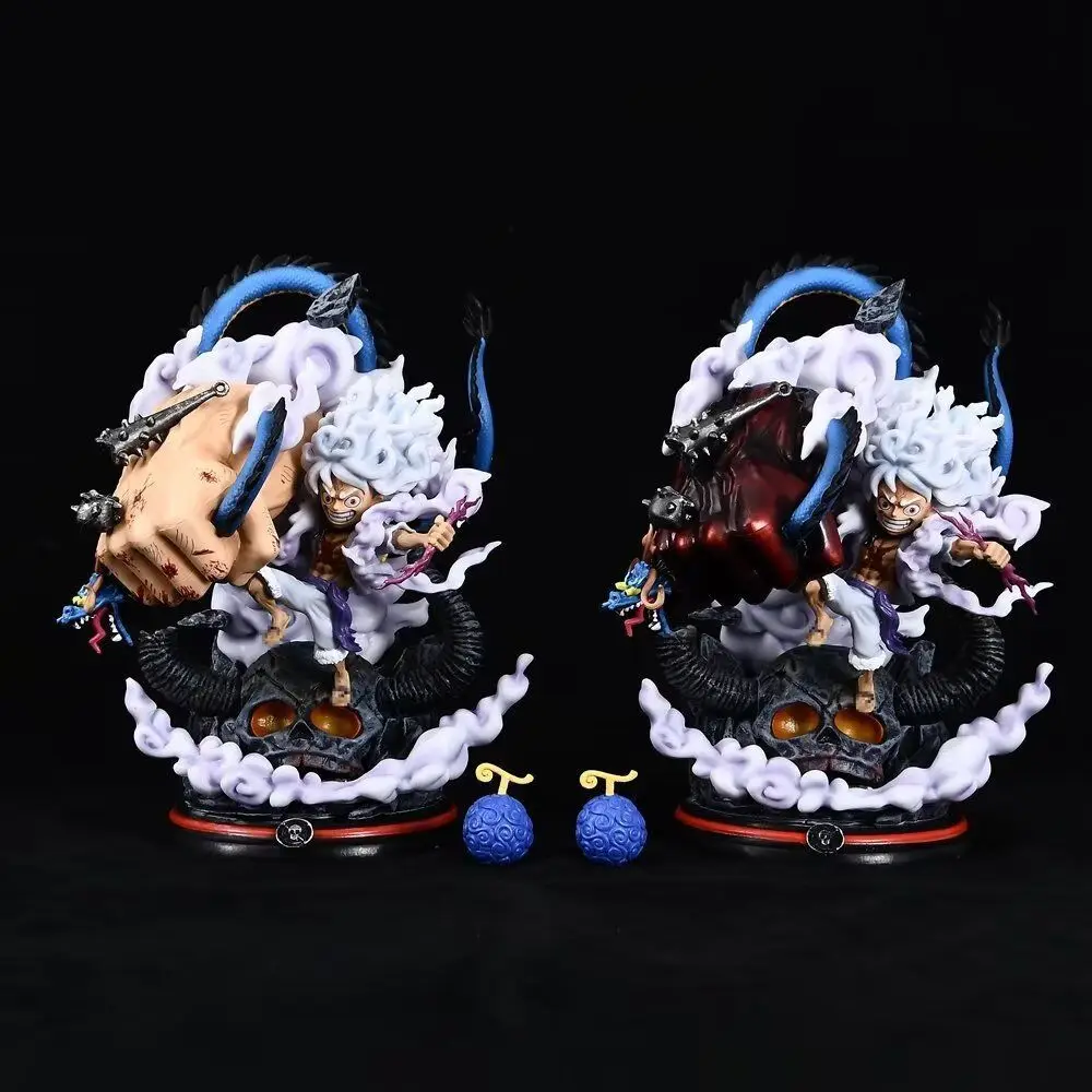 One Pieced Action Figure  TH Heavenly Painting Ghost Island Chapter Five Nica Luffy Statue Handmade Model Doll Decoration Anime