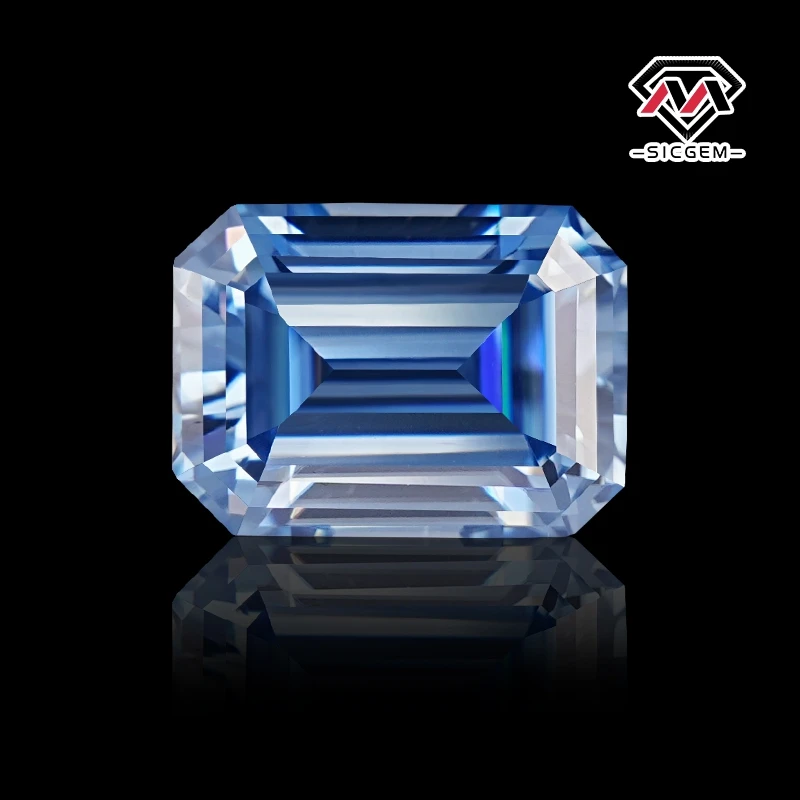 SICGEM Wholesale Loose Moissanite Diamond  VVS Moissanite Stone Emerald Sapphire Moissanite