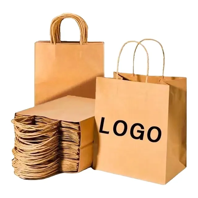 Бумажный пакет с принтом