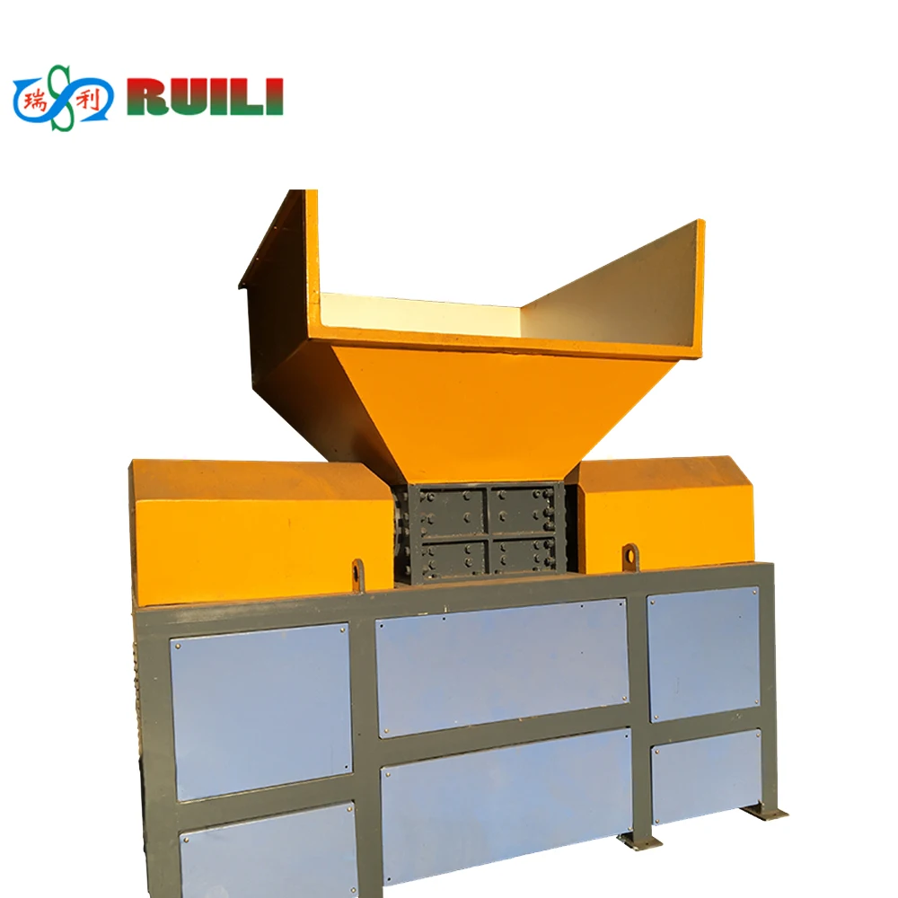 Factory special plastic shredder grinding machine crusher industrial waste scrap metal twin shaft fit for CE ISO certificate