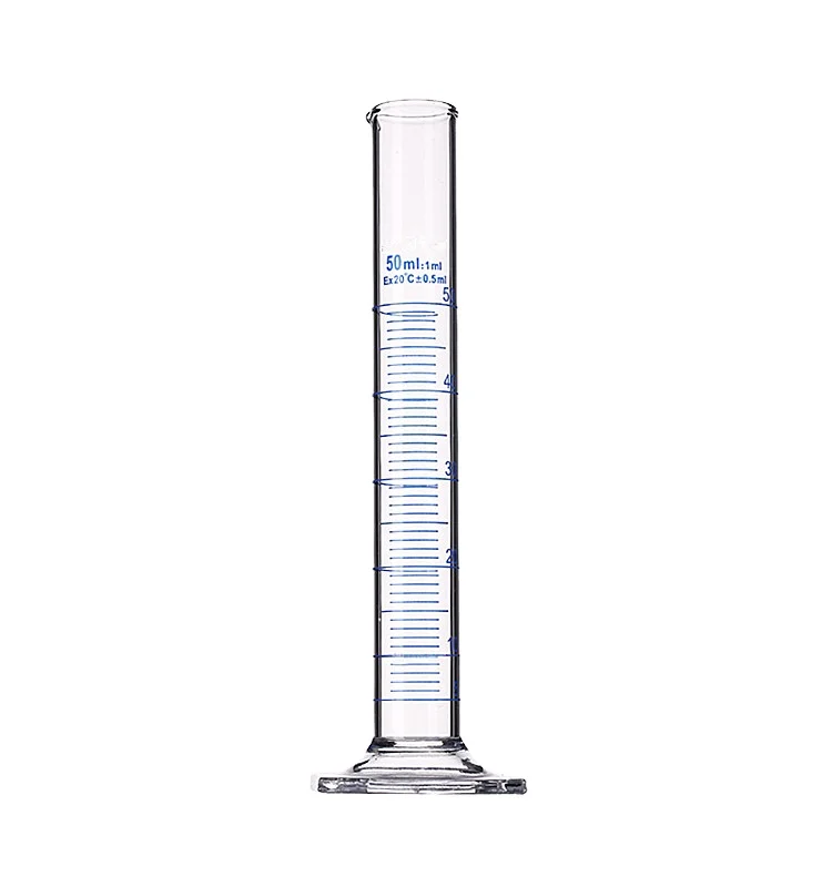 10ml 25ml 50ml 100ml 250ml 500ml 1000ml 2000ml Glass Hexagonal Base Measuring Cylinder For Lab Use