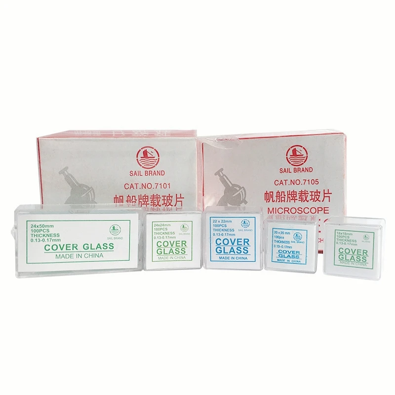 Laboratory Disposables Glass Slide Cover 50 place 7101 7102 Microscope Slide Slip