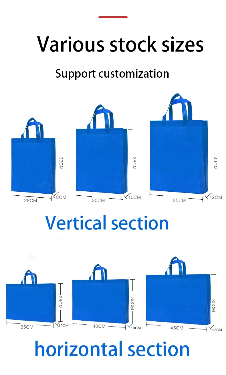 Hot Sell Eco Friendly Biodegradable Reusable Shopping  Non-Woven Tote Ecological Bag With Logo Custom