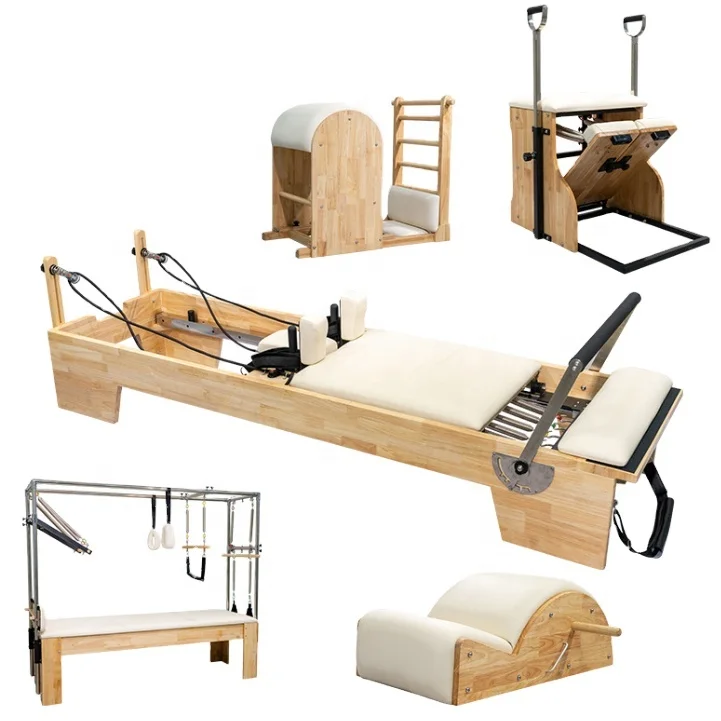 Best Selling Steel Base Wood Spring Tower Spine Corrector Set Instrument Reformer Trapeze Table Cadillac Pilates Ladder