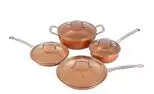 138230  8 piece non-stick pan set Aluminum pan set a glass lid  pot cooker kitchen cooking pan and pot cooker set