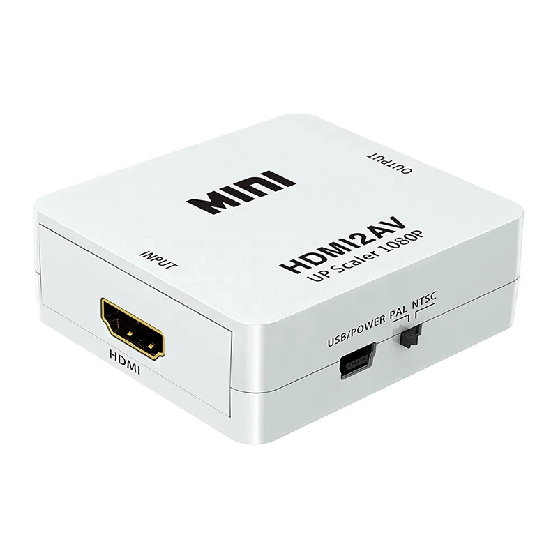 HD hdmi to av converter hdmi to rca adapter HDMI2AV supports 1080P