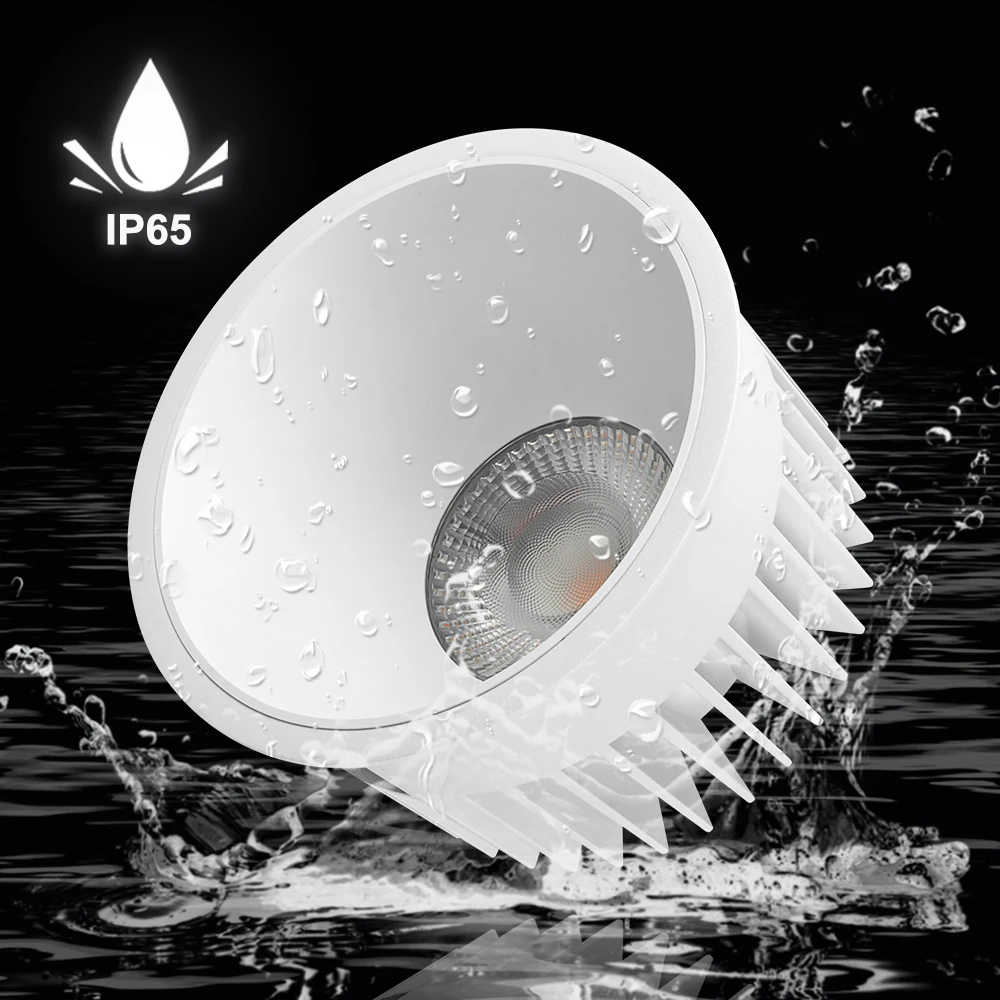 indoor lighting IP65 waterproof recessed LED downlight