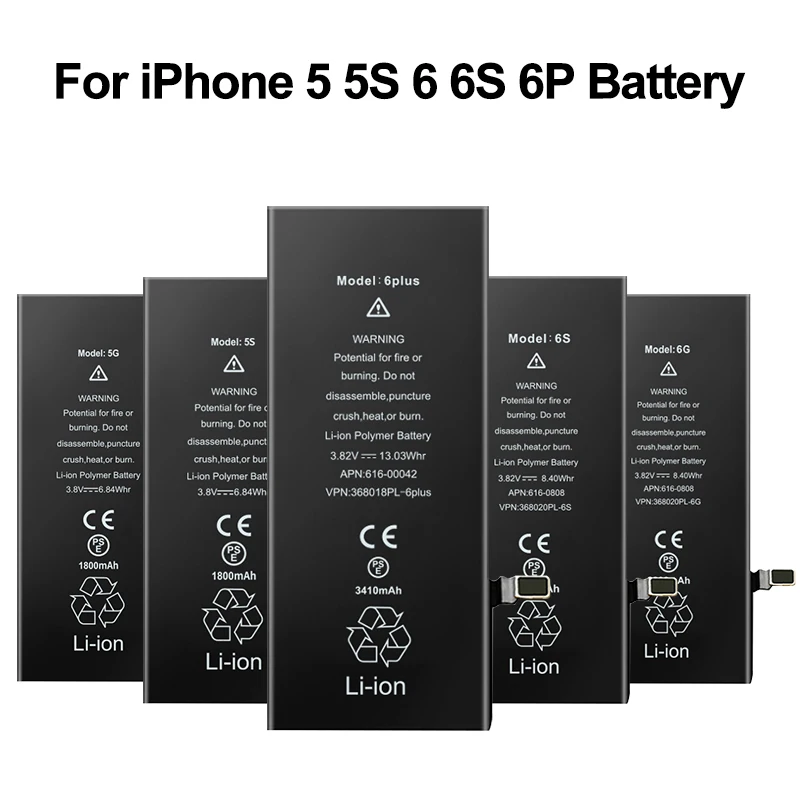 Whole Sale Price High Real Capacity Li-Polymer Battery With Tool For Iphone Xs 11 12 Battery Replacements