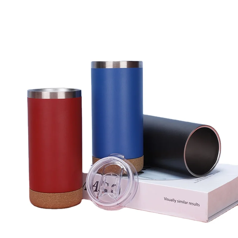 Rubber Wood Soft Bottom Hot Sale Mug 304 Stainless Steel Insulation Cup American Style Office Cup Coffee Cup With Handle